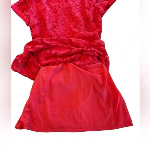 Donna Morgan Dress Women's Size 8 Lace Mini Date Night Romantic Feminine Lined - Picture 6 of 8